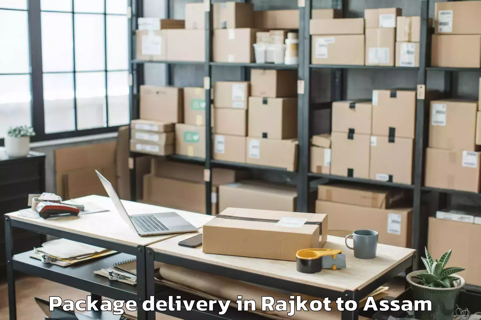 Expert Rajkot to Umrangso Package Delivery